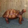 Product image 2 of the product “Turtle, carved from Suar Wood. In the sizes from 80 to 100cm. ”